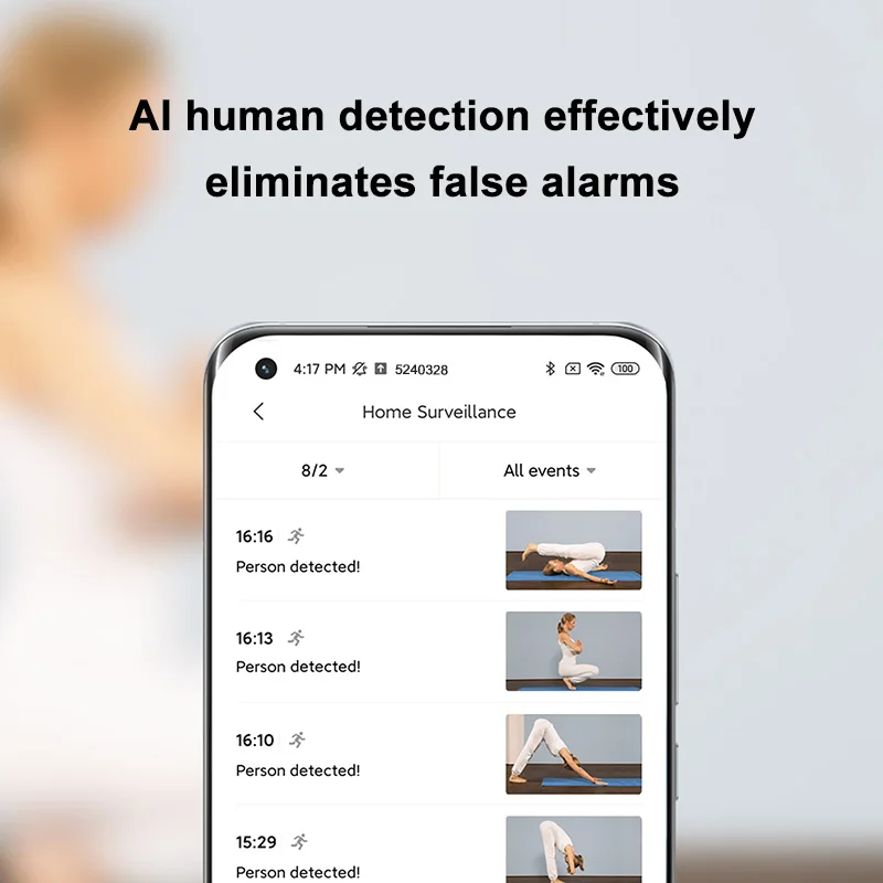 Xiaomi Mijia IP กล้อง 2K 1296P WiFi Night Vision Baby Security Monitor เว็บแคมวิดีโอ AI Human Detection การเฝ้าระวังสมาร์ทบ้าน