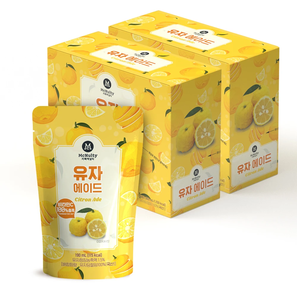맥널티 유자 에이드 190mL 20개입