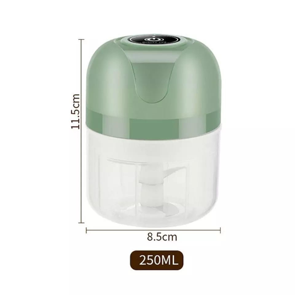 Mini Processador Triturador Sem Fio Elétrico 250ML De Alimentos Para Legumes Alho Gengibre