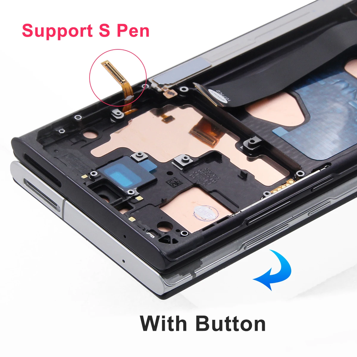 TFT For Samsung Note20 Ultra Screen 4G LCD Touch Screen Replacement +Frame For Samsung Galaxy Note 20 Ultra 5G N986B LCD Display