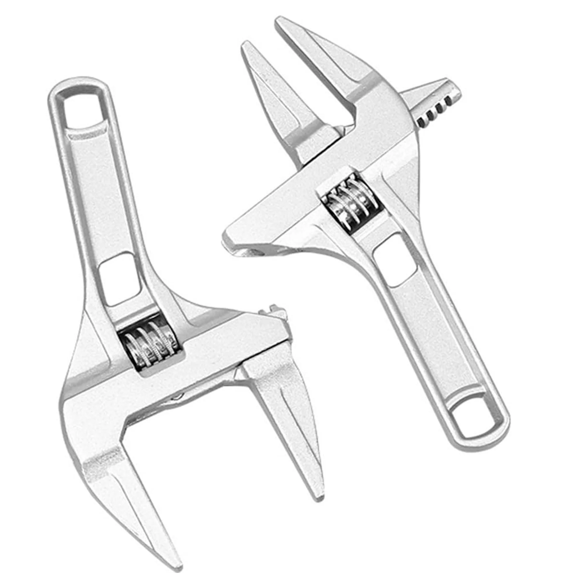Llave de baño ajustable - Llave universal multifuncional de aleación de aluminio para extracción de tuercas y tornillos