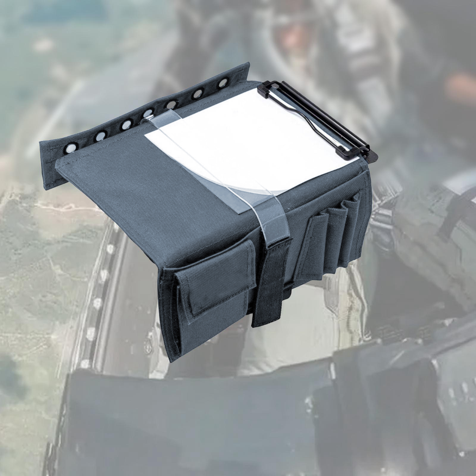 Joelheira piloto de alta qualidade, tecido oxford com alça ajustável, placa de perna de aviação, ergonômica, facilidade de uso, alça ajustável