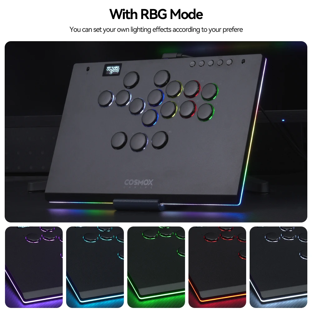 Haute42 Aluminium Alloy Hitbox Leverless Controller Stickless Arcade Stick For PC/ Ps4 / ps5/Steam Hitbox Fighting Controller