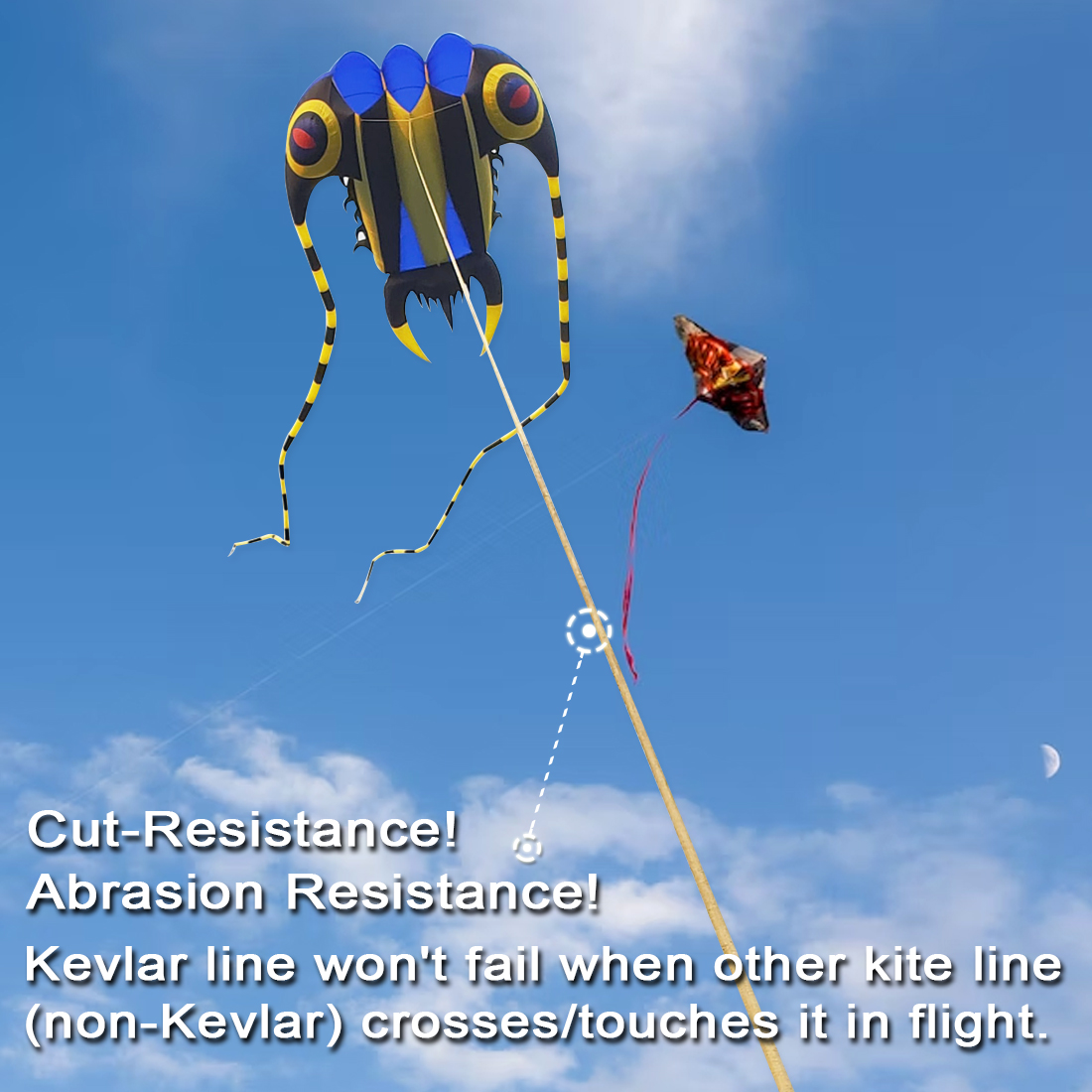 150m~600m Kite String Braided Kevlar Line 40~5000Lbs High Strength Wear resistant Fishing Line Thread Camping Backpacking Cord