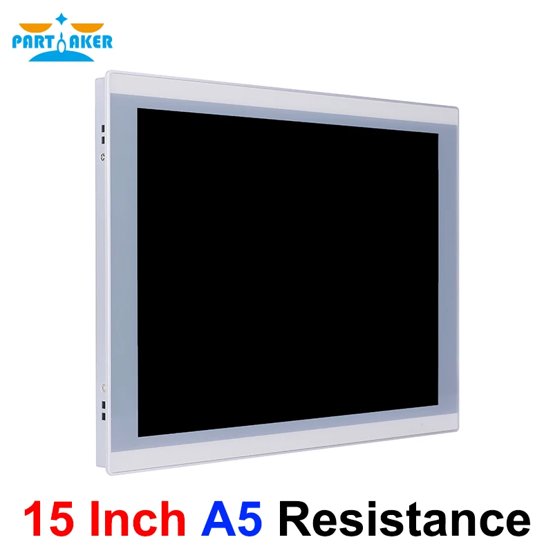 15-Zoll-LED-Industrie-Panel-PC importiert 5-Draht-Widerstand Intel J1900 J6412 3. 5. I3 I5 All-in-One-Computer-Frontplatte IP65