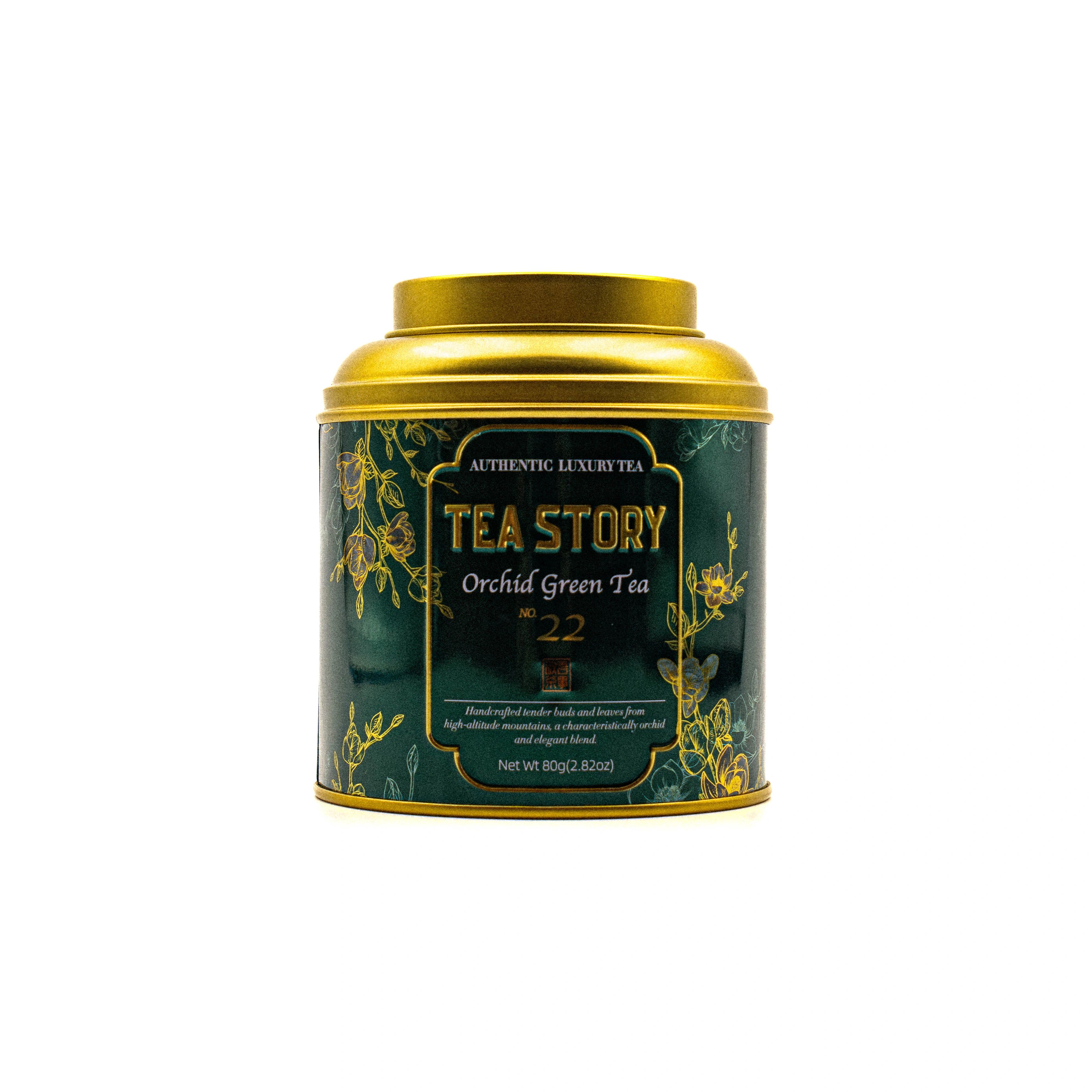 Orchid Green Tea - Luxury Tea Caddy - 80g