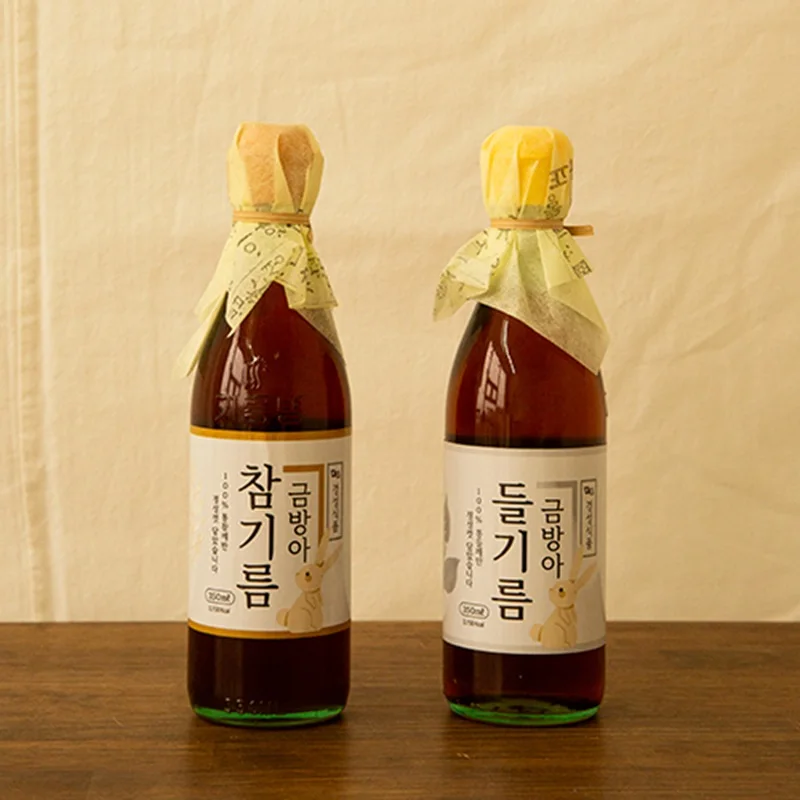 고소한 참기름 350ml 들기름 350ml