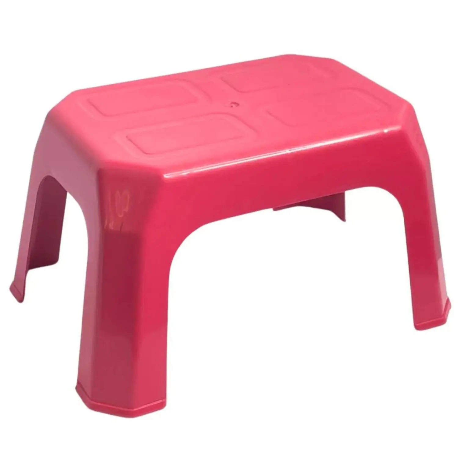 Banquinho Infantil Banqueta Banco de Plastico Para Crianças Cor Rosa Suporta até 30 kg Para Banheiro, Para Brincadeiras, Estudar