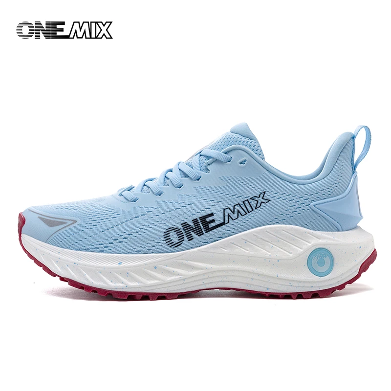 O-resilio tênis de corrida masculino estabilidade de almofada esportes ao ar livre casual malha rendas leve ginásio jogging tênis