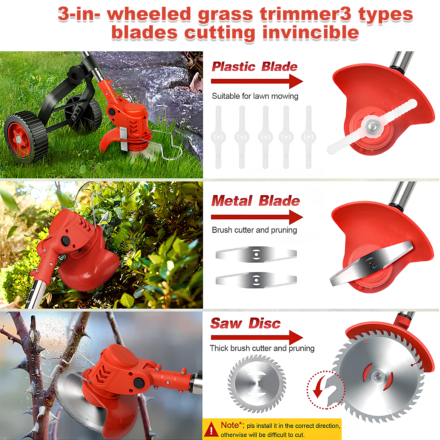 24V 2000mAh Rasenmäher Akku-Mäher / Dual Power / mit Klappe + Halterrad, Mäher Power Bürstenloser elektrischer Rasenmäher