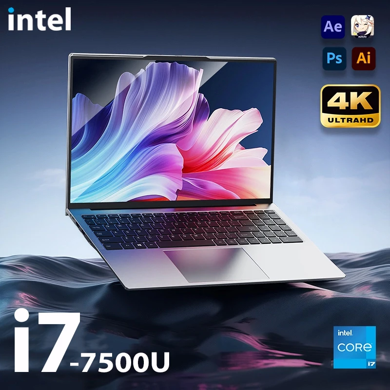 Novo negócio 14.1 "windows 11 i7 laptops intel core i7 7500u notebook 12gb ram 1tb/2tb ssd escritório estudo i7 computar pc