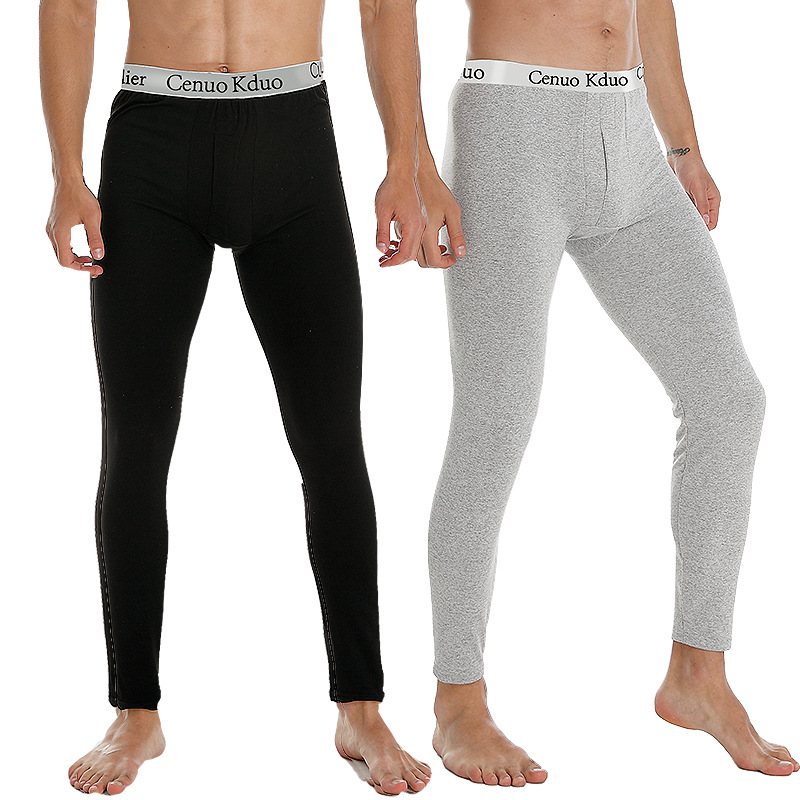 Calzoncillos largos para hombre, ropa interior térmica respetuosa con la piel, pantalones largos cálidos de invierno, mallas elásticas suaves de talla grande, medias cómodas