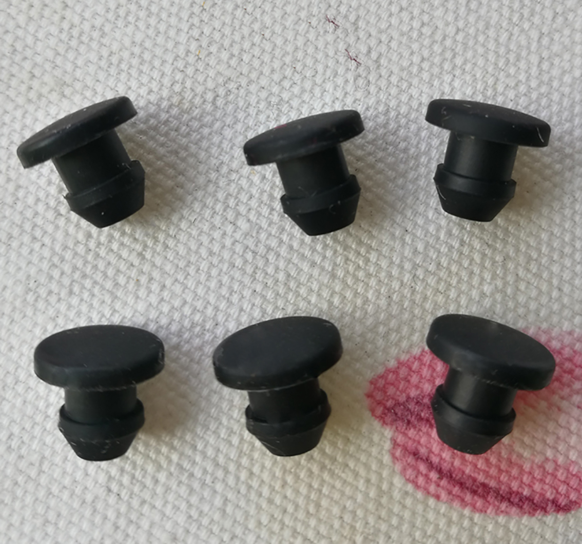 15 Stück 5mm bis 10mm schwarze Silikonkautschuk-Loch kappen t Typ Stecker abdeckung Schnapp dichtung Stanz end kappen Dichtung stopper
