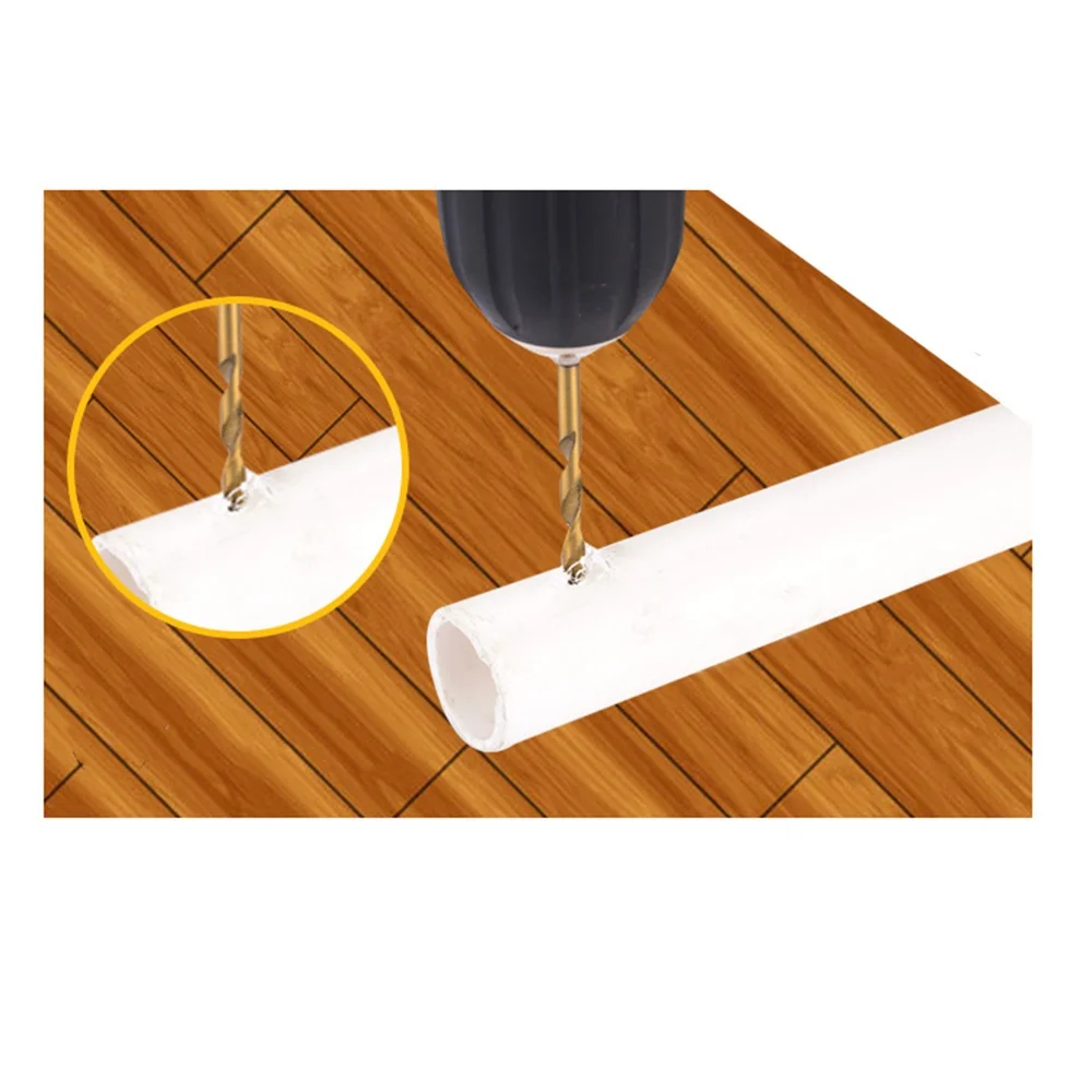 STONEGO 13PCS 1,5 mm-6,5 mm boorset Titanium gecoat hogesnelheidsstaal zeskantschacht gatopener voor hout kunststof aluminium