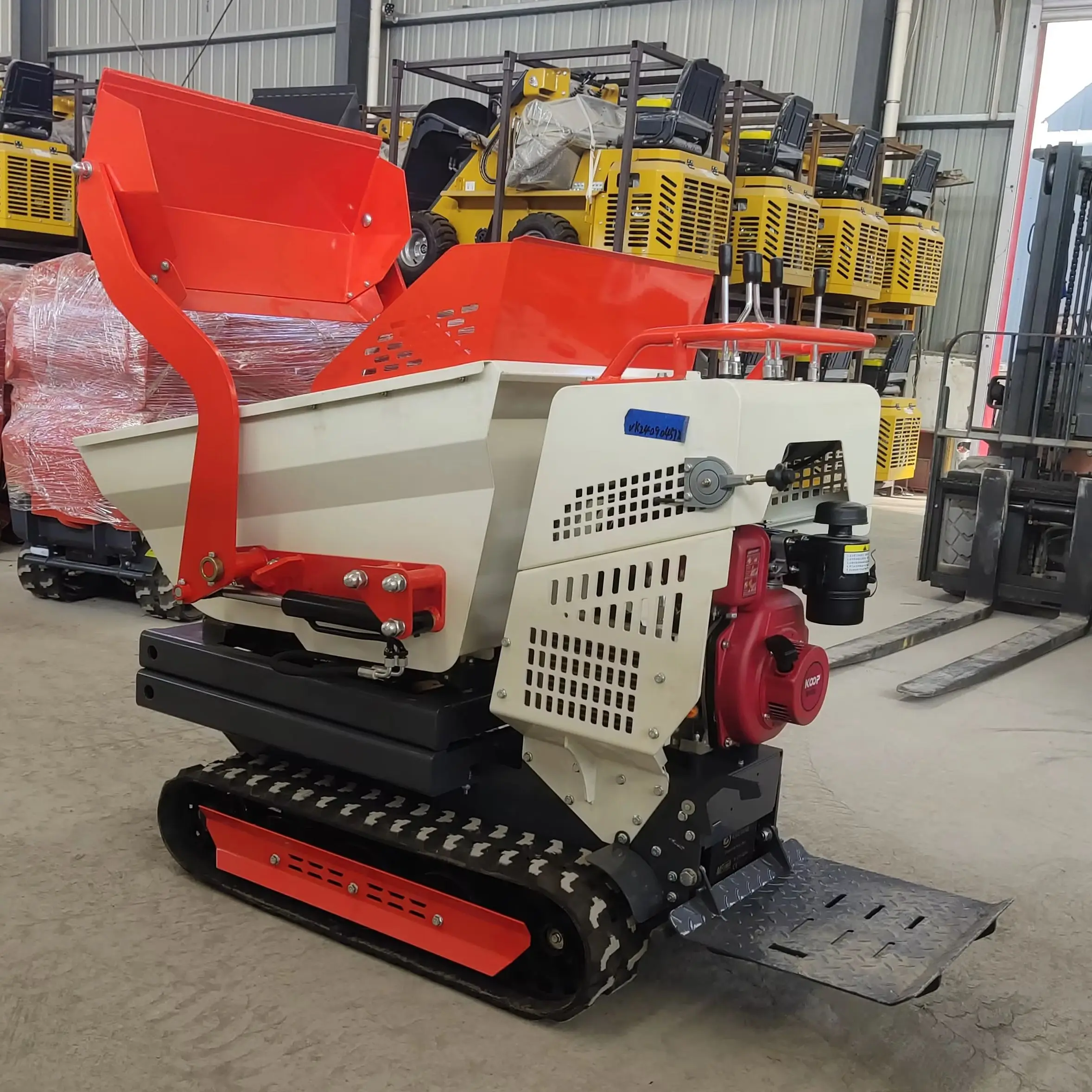Small Crawler Dumper Truck 500 KG Hydraulic Garden Use Mini Dumpers High Quality Self-loading Micro Track Customized For Sale