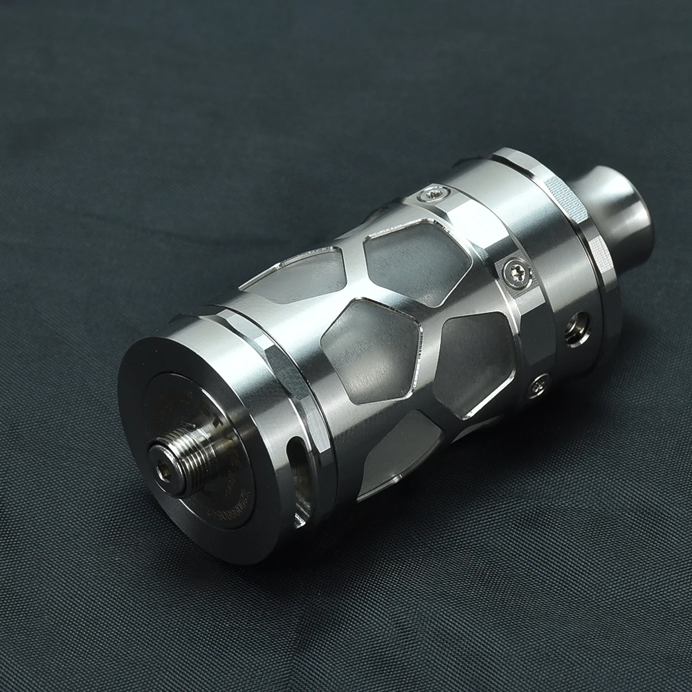 Taifun GT5 RTA 25mm Typhoon GTV Style Atomizador 6ml Vaporizador ajustable Flujo de aire 510 Punta de goteo vs Taifun gt4 gtr gt noe VapeTank