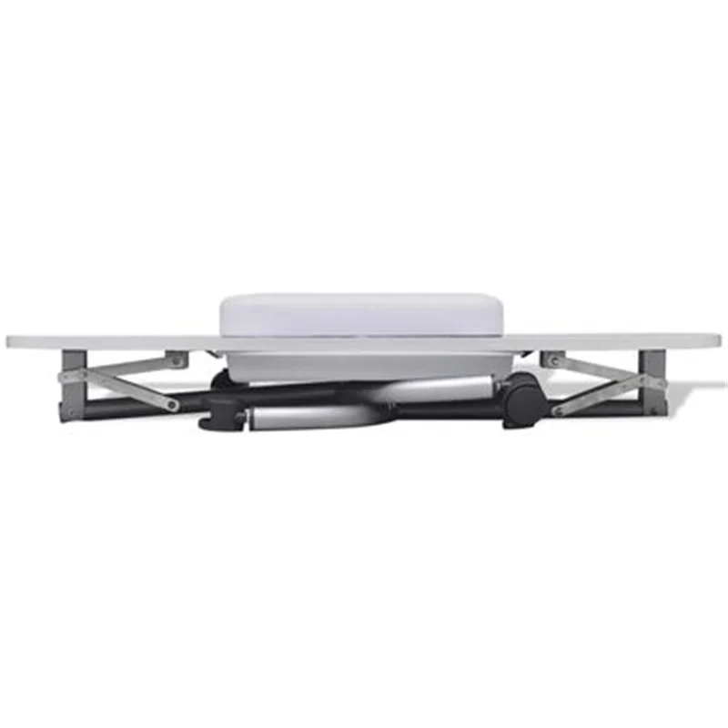 Mesa de manicure dobrável com rodas brancas, portátil, escritório dobrável, Beauty Technician Desk com rodas, saco de carga, gaveta, Spond