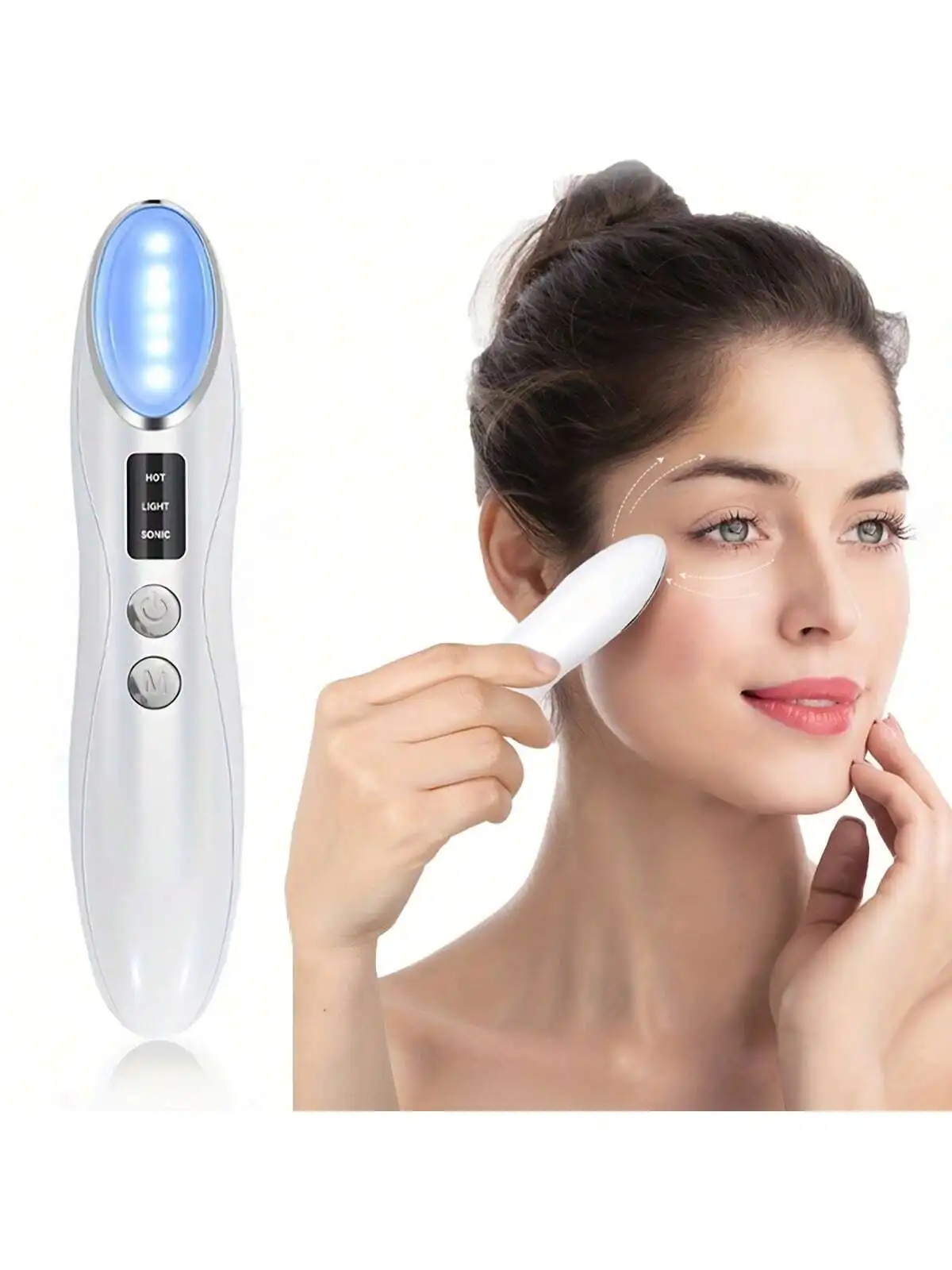 Einfach zu verwendendes Mikrostrom-Gesichtsgerät, Augenmassagegerät, elektrisches Facelifting-Massagegerät, bestes Geschenk, tragbares Hautpflege-Gesichtsstraffungsgerät
