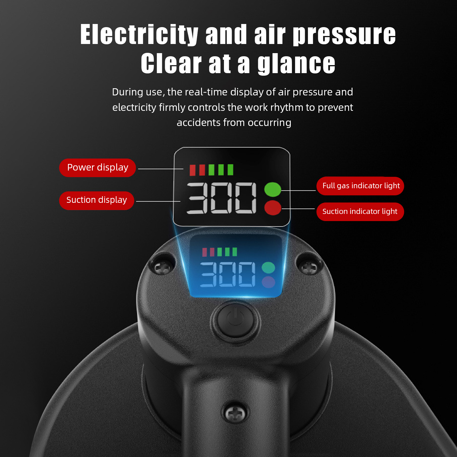 Ventosa de vacío eléctrica de grado Industrial, herramienta de elevación resistente para azulejos de granito, vidrio, madera, piedra, batería de 3600mAh, carga de 300KG