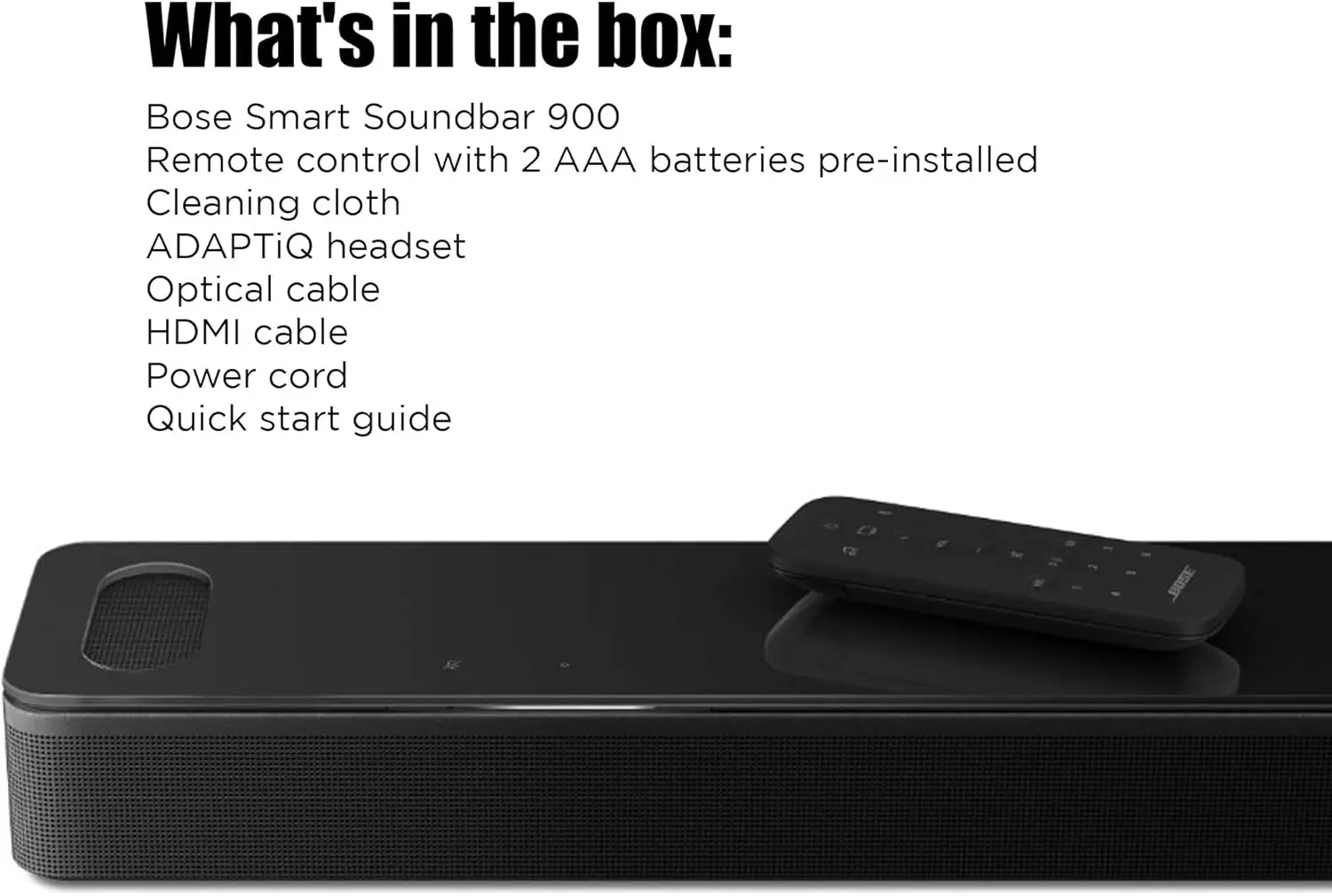 Best Quality Original Smart Soundbar 900 Dolby Atmos with Alexa Built-In, Bluetooth connectivity