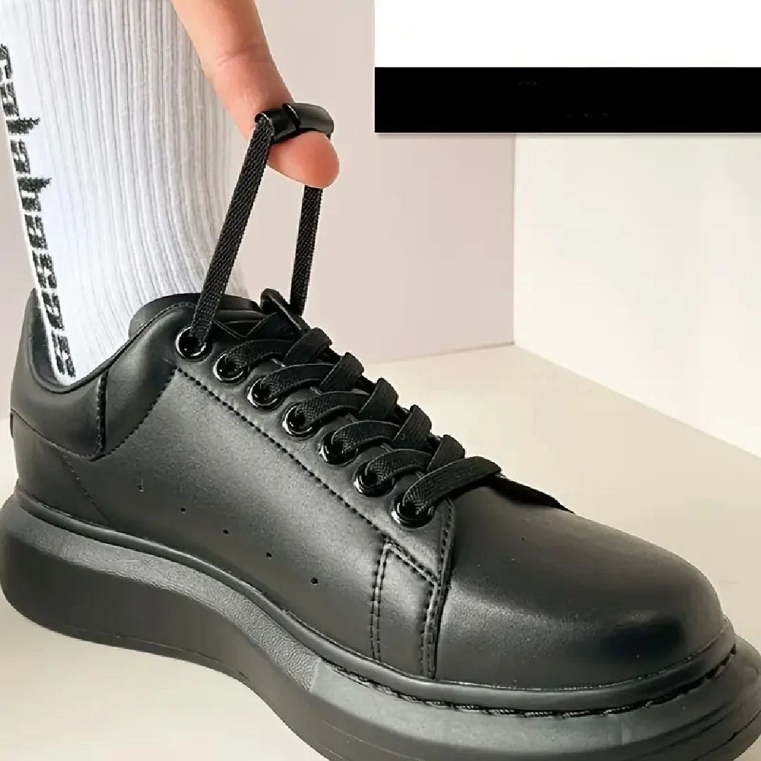 Cordones de bloqueo magnético sin corbatas, cordones elásticos planos, zapatillas, botas, cordones sin atar, bandas de goma para accesorios de zapatos