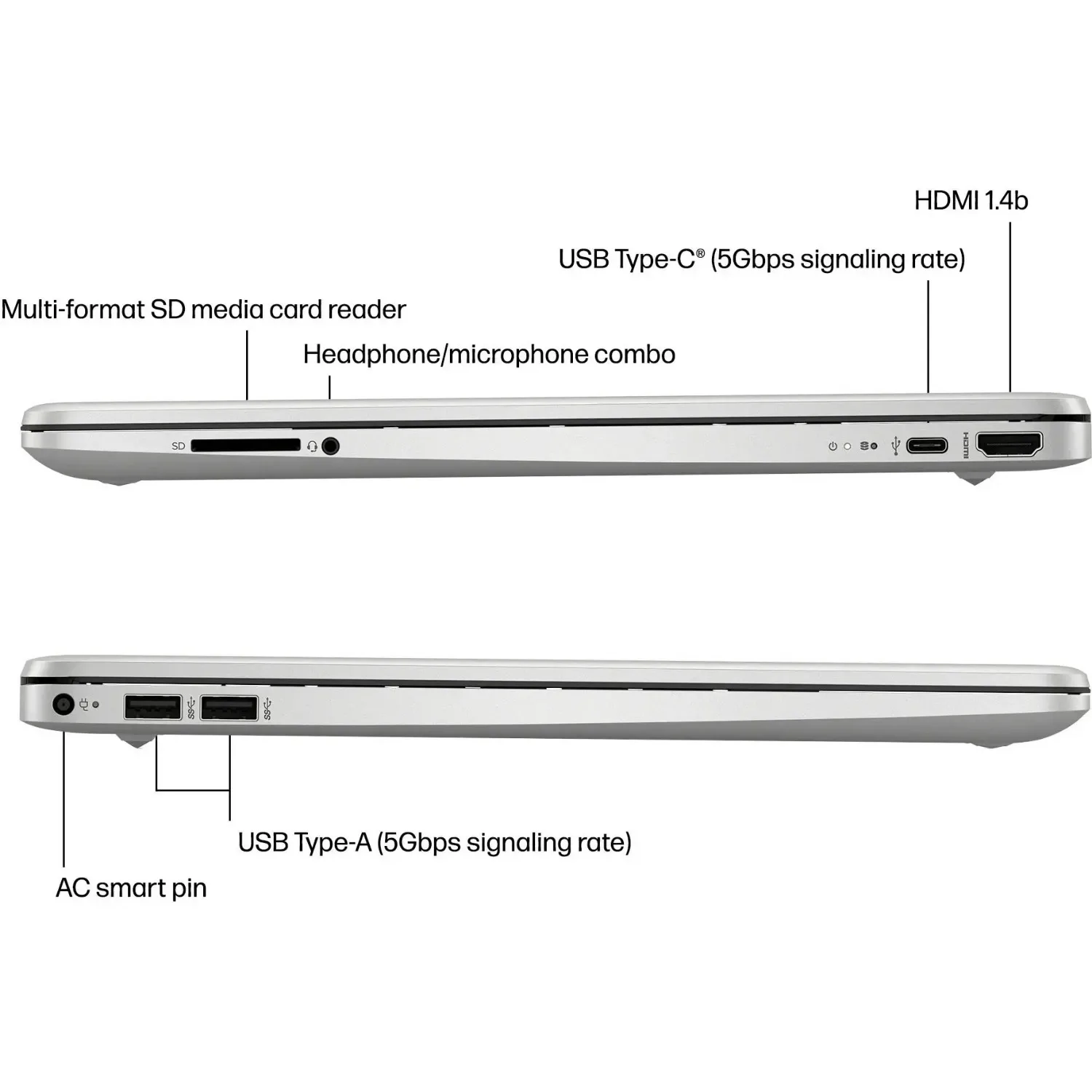 HP 15.6" Business Touchscreen Laptop,Intel Core i3-1215U,64GB RAM,2TB SSD,Windows 11 Pro,Silver
