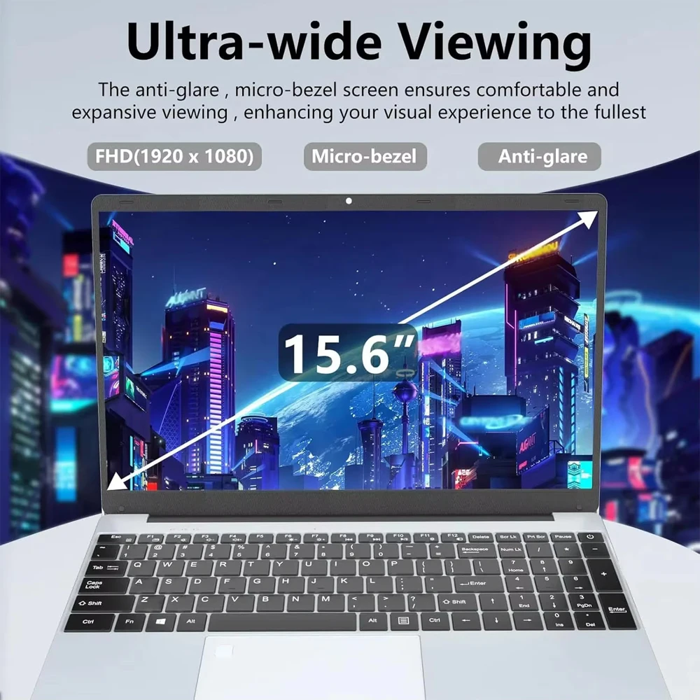 2025 Computer portatile Windows 11 Intel Core i7 8500Y 16GB RAM 1TB 2TB SSD Computer PC 15.6 "IPS Impronte digitali Sblocco Notebook Ufficio