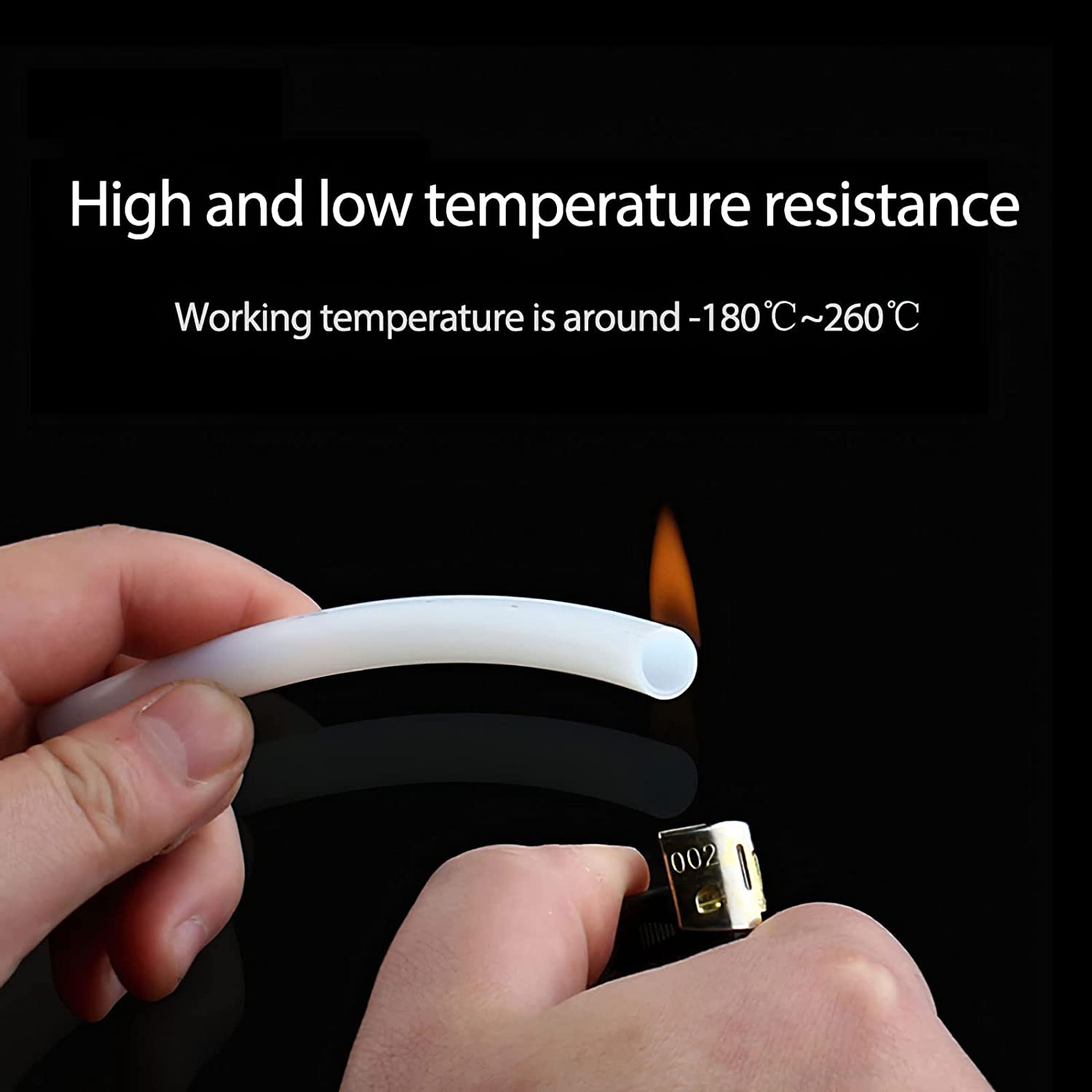 1M PTFE Ống 1Mm 2Mm 3Mm 4Mm 6Mm 8Mm Teflonto Ống Màu Trắng Dành Cho 1.75Mm/3.0Mm Dây Tóc 3D Máy In Phần Bowden Giàn Phơi V5/V6 J-Đầu