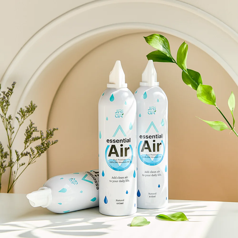 지리에어 휴대용 공기캔 산소캔  산소호흡기 지리산 청정공기 에센셜에어 645ml 6개입
