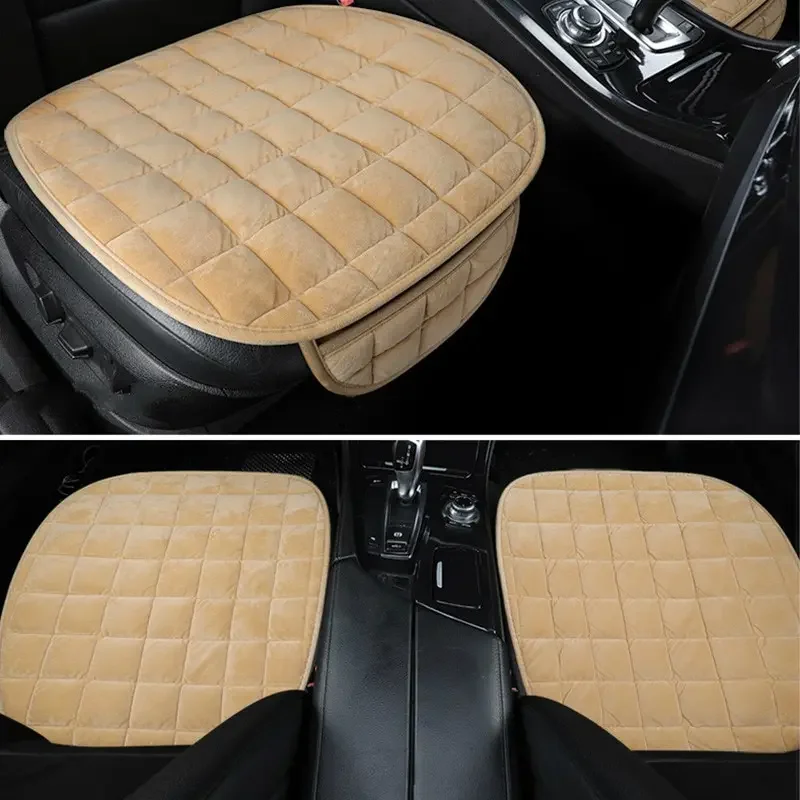 Capa de assento de carro inverno quente almofada de assento anti deslizamento universal cadeira dianteira almofada respirável para veículo protetor de assento de carro