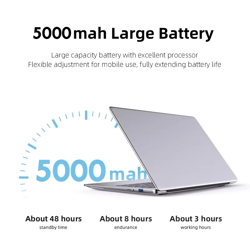 2025 Notebook aziendale professionale ultrasottile Windows 11 Intel Atom A3950 12 GB RAM 1 TB 2 TB SSD Computer portatile da 14,1 pollici PC
