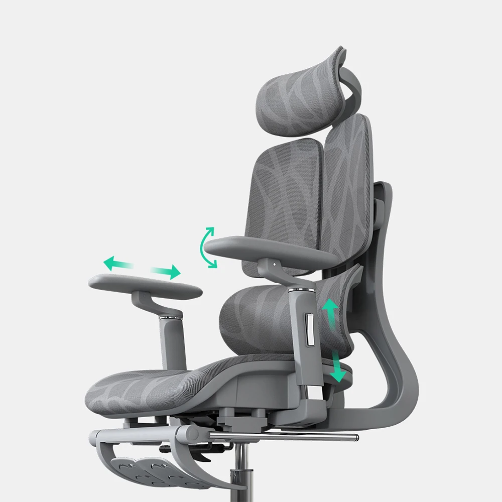 Tookfun Ergonomic Chair Computer Chair Backrest 135° Reclining Office Chair Home Gaming Chair Seat Depth Adjustable 6D Armrests
