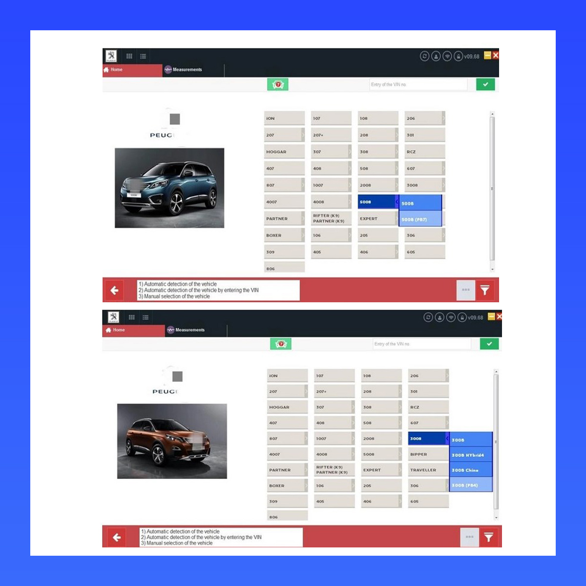 Outil de Diagnostic de voiture DIAGBOX 9.85 pour citroën Peugeot jusqu'à 02/2022 sans Machine virtuelle requise