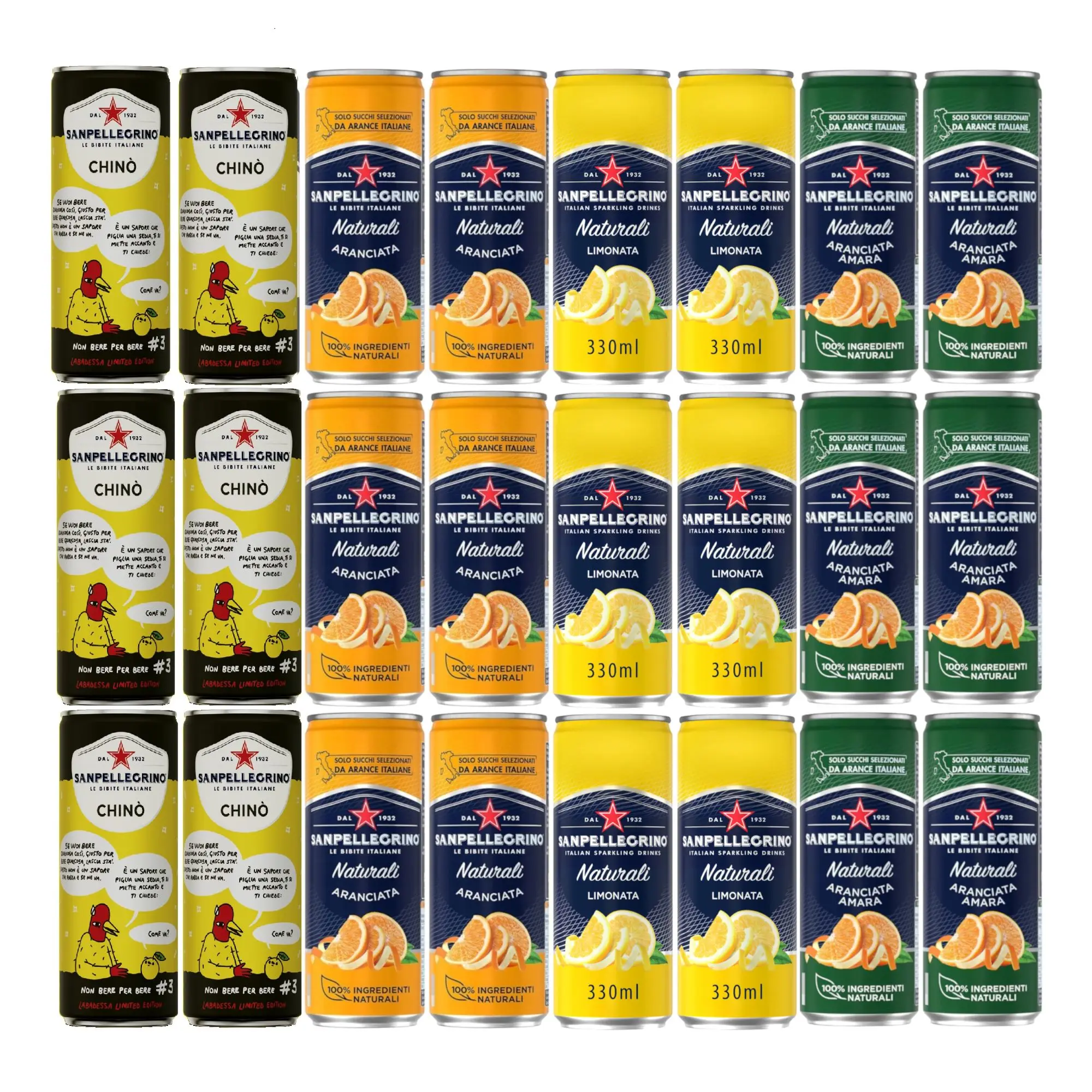 Napój gazowany SAN PELLEGRINO Cytrusy Aranciata Chino 24x 330 ml