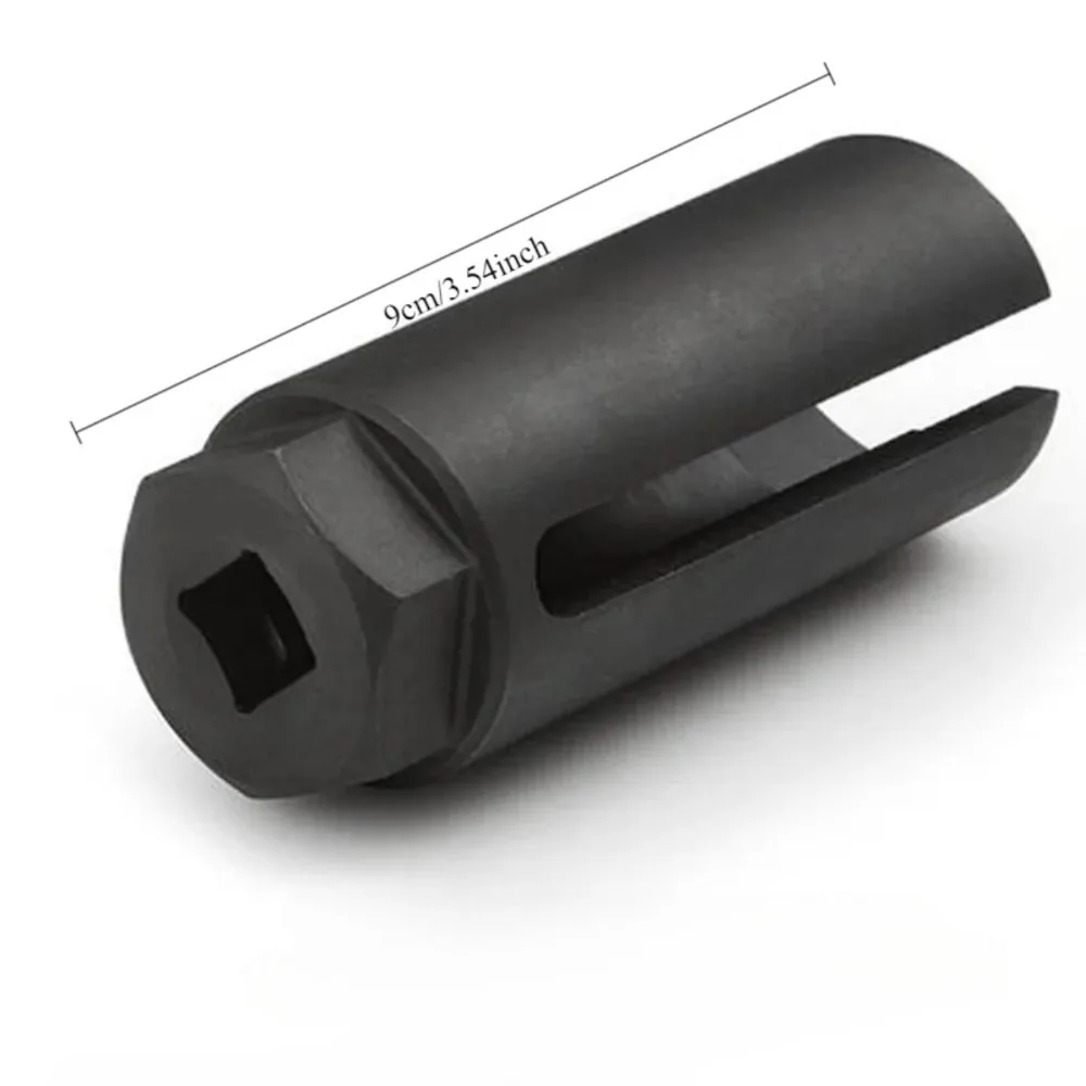 1Pcs Square drive size 1/2 Universal 22mm Socket Wrench Oxygen-containing European Standard Oxygen Vacuum Sensor Removal Socket