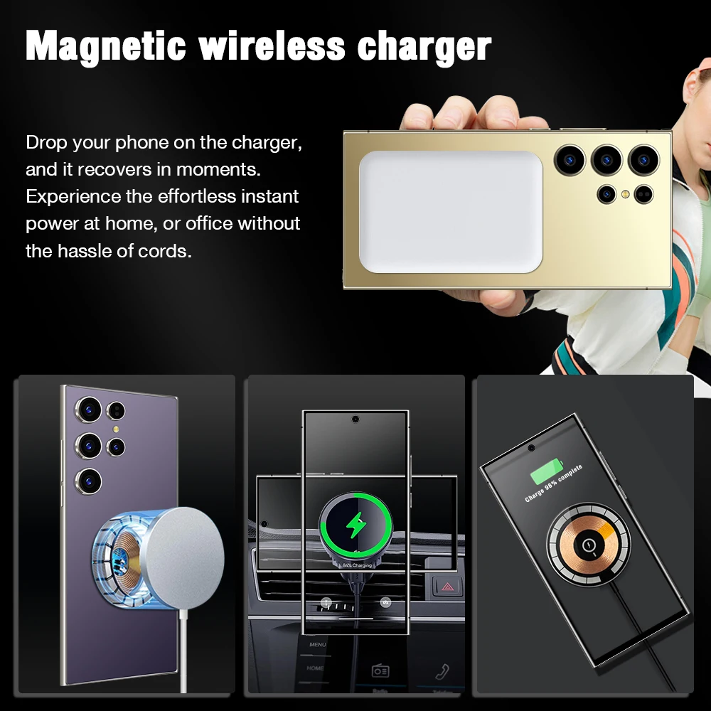 2025 Global Versionโทรศัพท์มือถือS25 Ultra 7.3HDโทรศัพท์มือถือ 22G + 2Tสมาร์ทโฟนเดิมDual SIM Android 14 7800MAh 5Gโทรศัพท์
