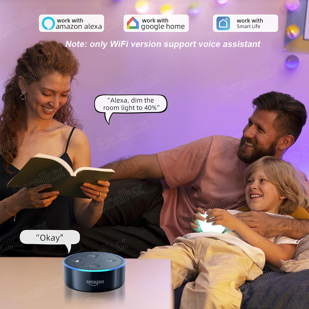Tuya E27 E14 GU10 Glühbirne WiFi/Zigbee/Bluetooth, dimmbare LED-Lampe 2700–6500 K RGB, intelligente LED-Glühbirne funktioniert mit Alexa Amazon