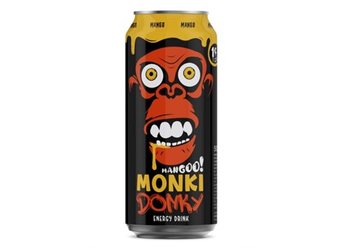 Monki donky-bebidas energéticas, 24 unidades de 500ml cada, sabor original, forte, morango, melancia, manga