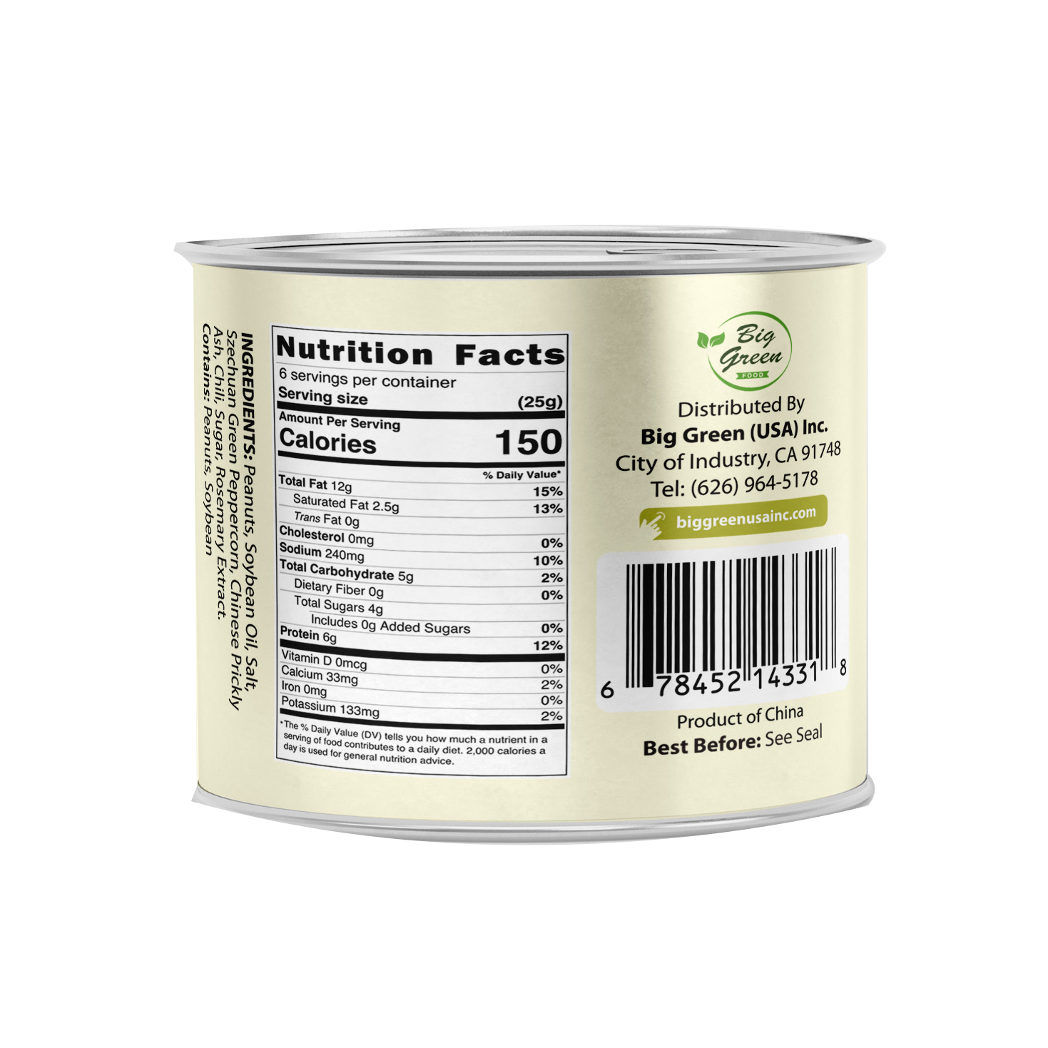 Roasted Szechuan Mala Peanuts