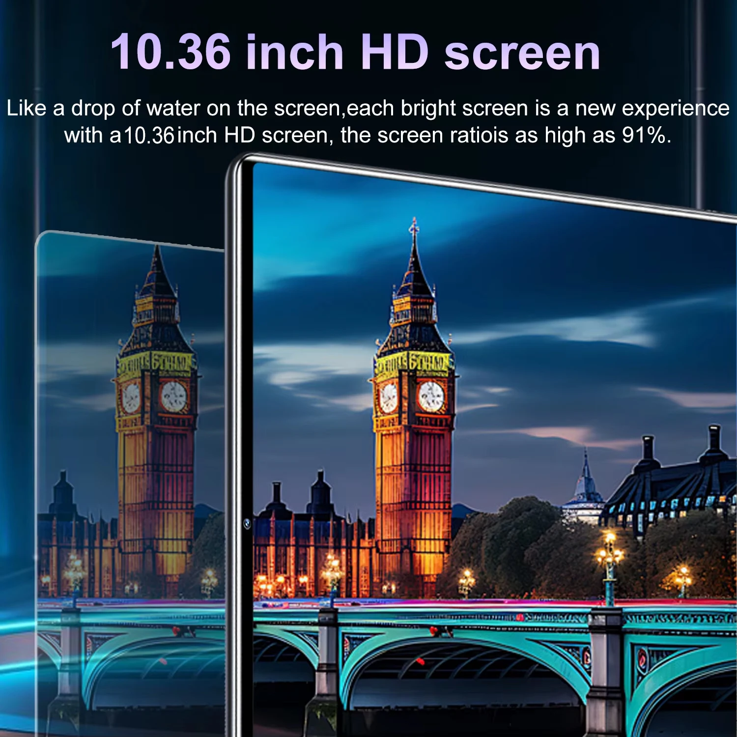 2025 Global Version 10.36 Inch Android 13.0 Tablet Android 16GB RAM/1TB ROM 16MP 32MP 12000mAh 10-Core Network Bluetooth 5G WiFi