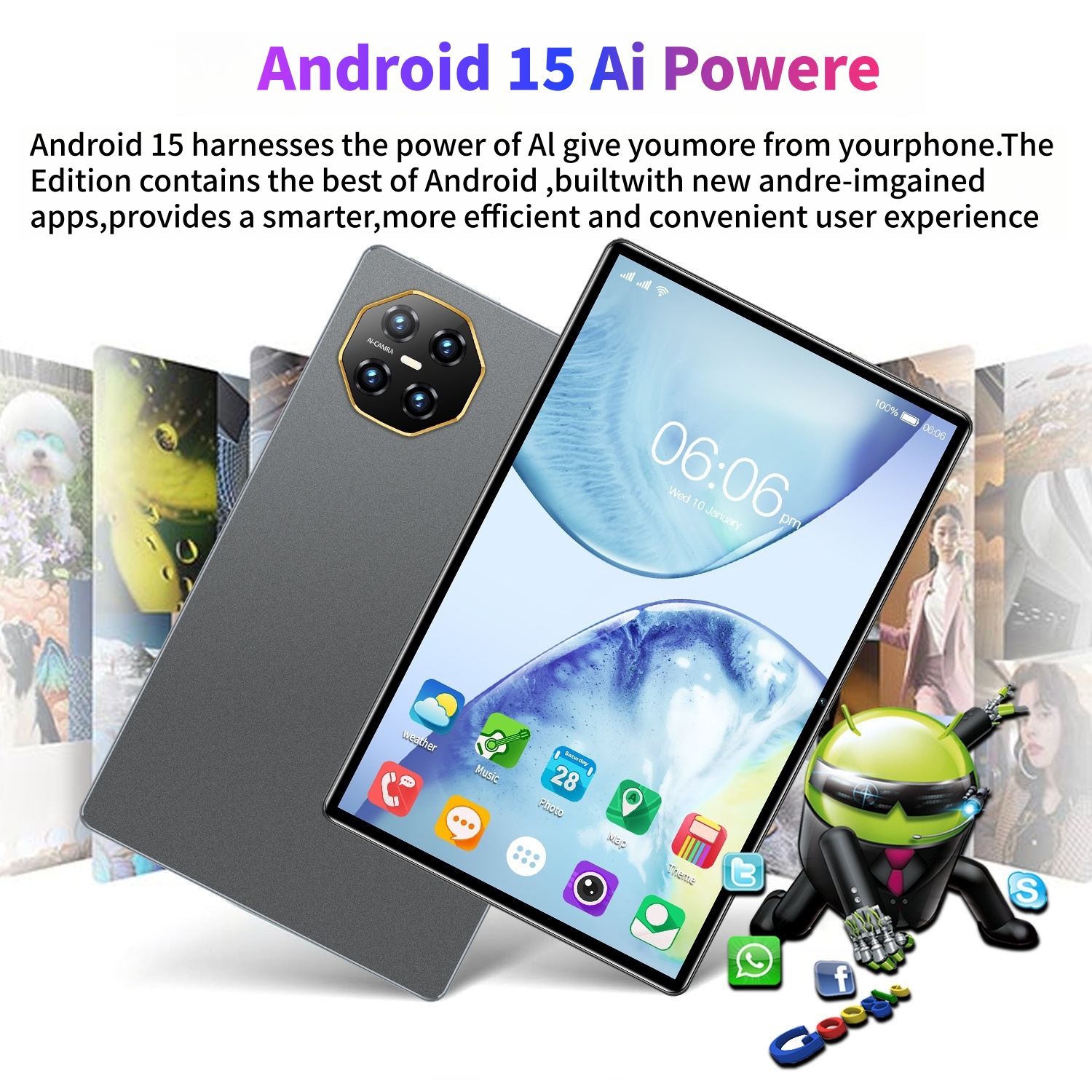 2025 versão global pad 8 pro snapdragon 8gen2 android 15 tablet 11 Polegada hd 16gb + 1tb 12000 mah 5g duplo sim wifi mesas pc