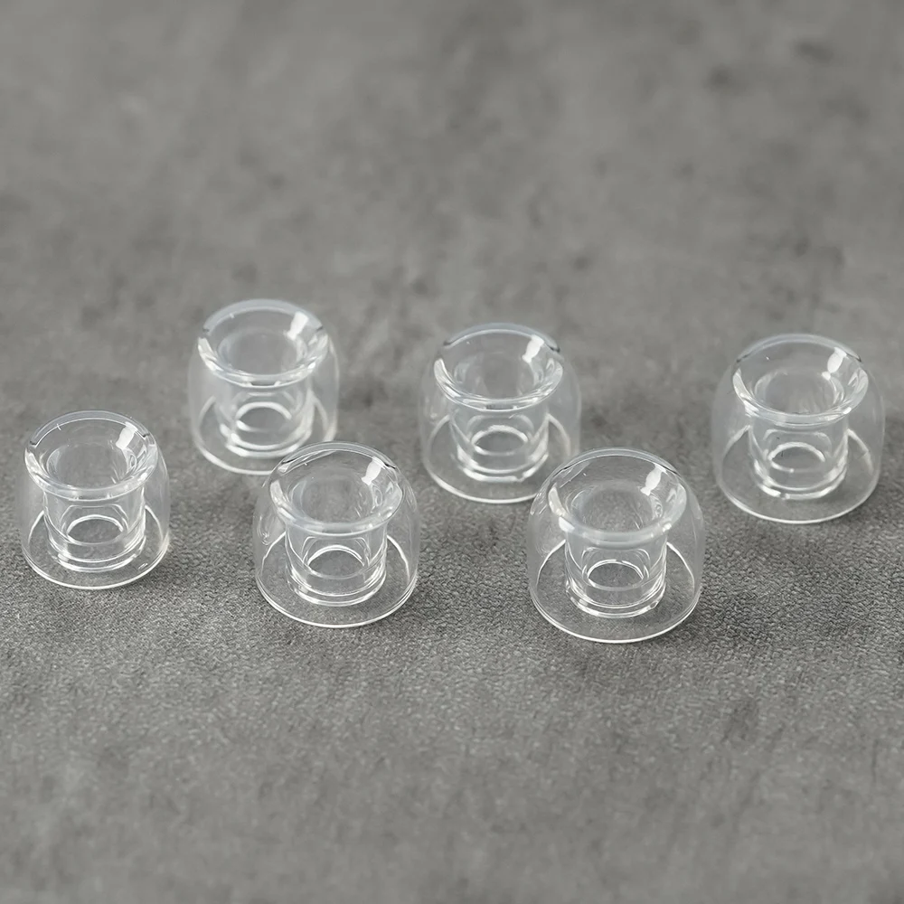 Divinus Prism Wide Bore LSR Earphone Eartips For 4-6mm Nozzle, Earphone Ear Tips for Dunu Davinci, AFUL Performer 5+2, JUZEAR