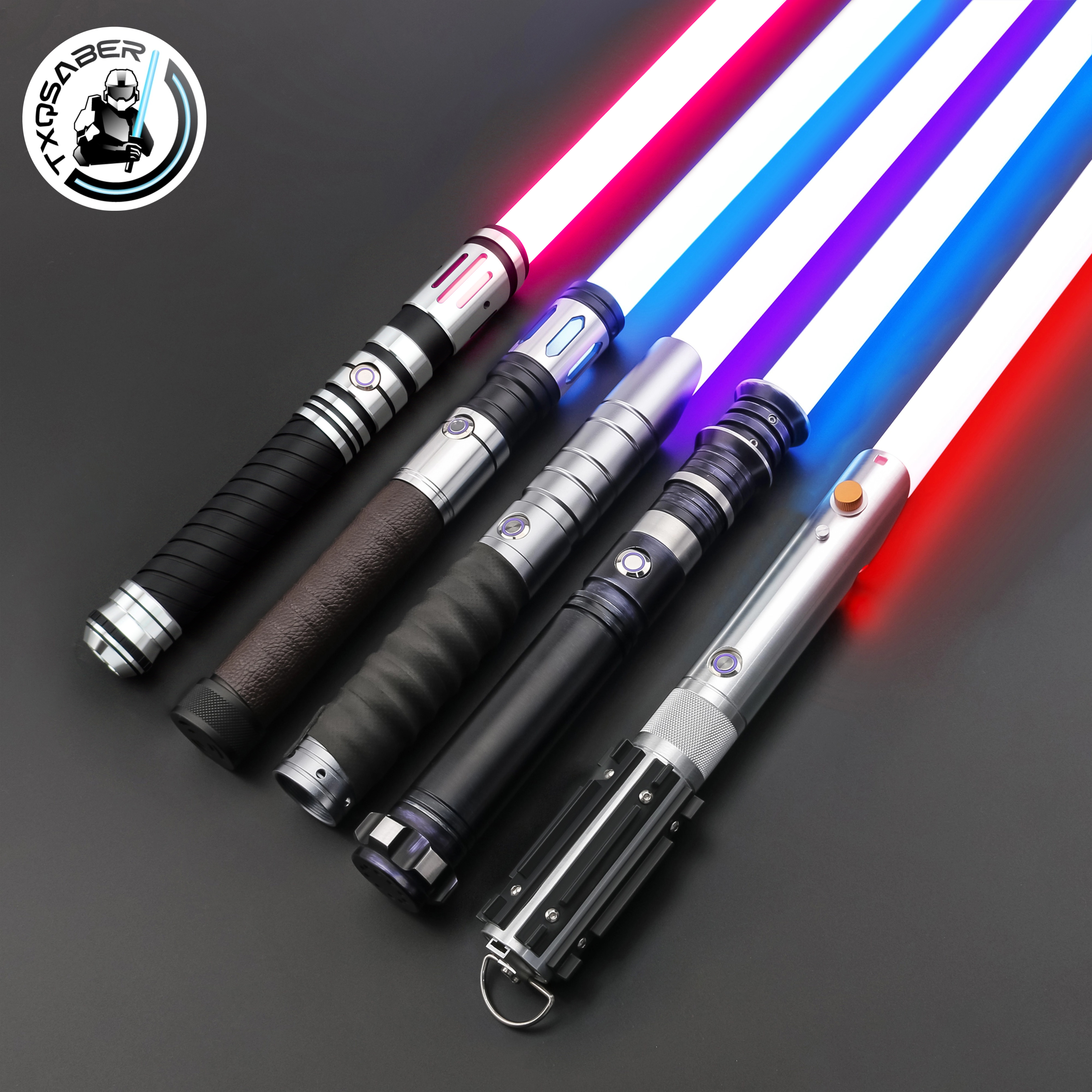 TXQSABER-sable de luz NEO PIXEL para niños, estrellas RGB, combate láser, duelo pesado, sable Jedi, espada, juguete luminoso, Cosplay láser