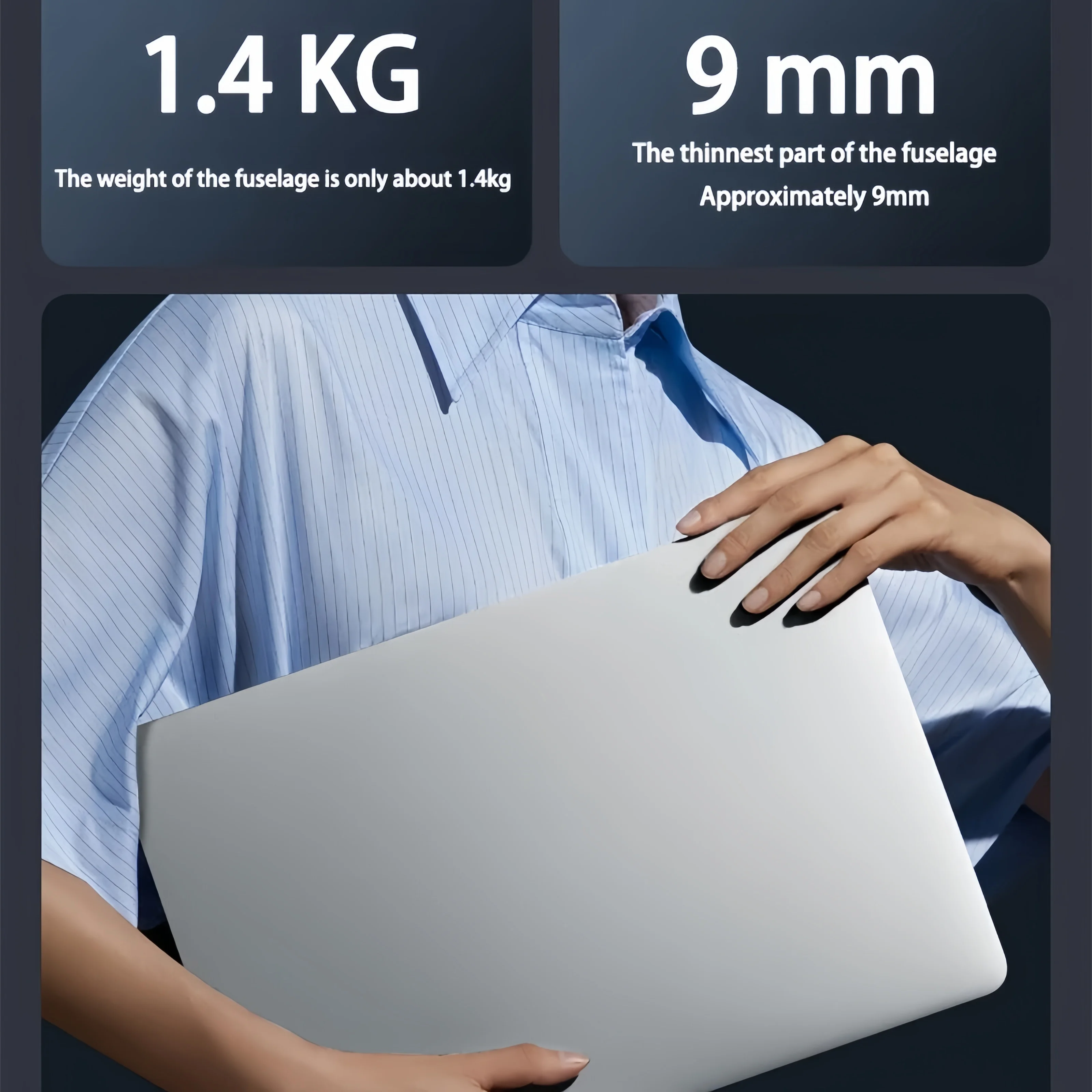 YEPO 15.6 "Ultra Sottile Laptop 16GB di RAM 2TB SSD Intel N5095 Notebook Gamer 1920*1080 Display Ufficio Studio Computer PC Windows 11