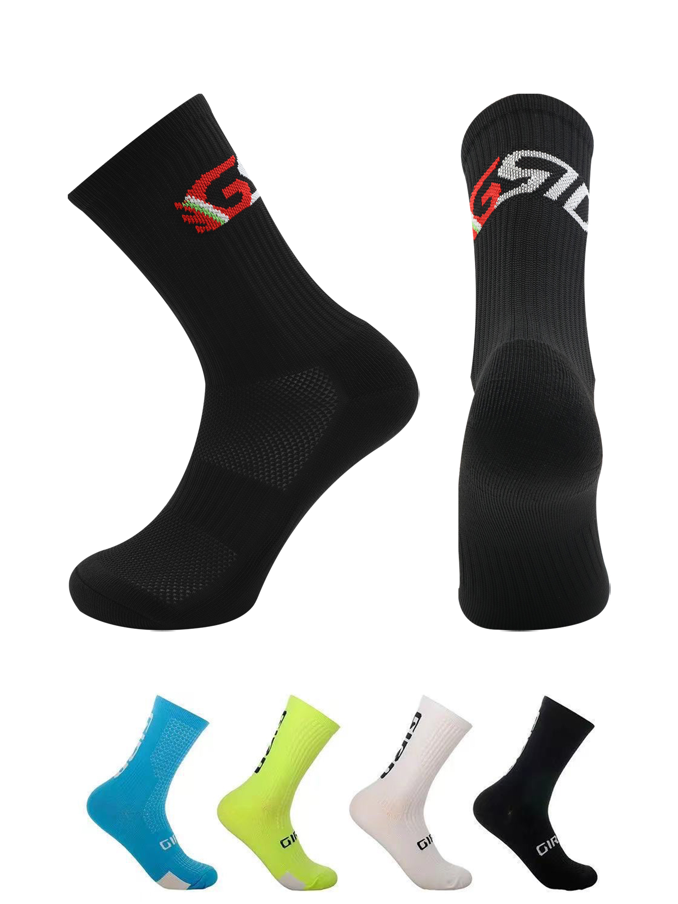 1 Pair Athletic Performance Cycling Socks for Men & Women