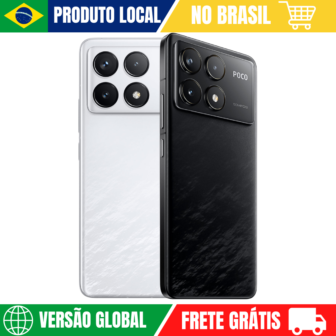 Celular Xiaomi POCO F6 PRO | Câmera 50MP , Processador Qualcomm SM8550-AB Snapdragon 8 Gen 2 (4 nm),  Bateria 5000mah, Carregamento 120W , Versão Global , Envio do Brasil