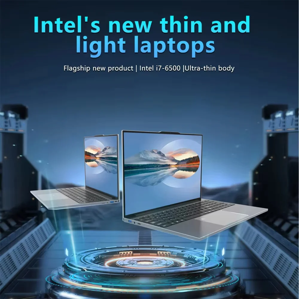 2025 Fingerprint UnIock Notebook Windows 11 Pro Laptop da 15.6 pollici Intel Core i7 6500U 16GB DDR4 1TB/2TB SSD computer portatili da gioco per ufficio