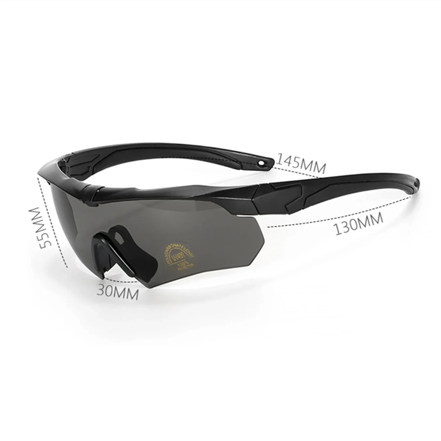 Nuevas gafas tácticas polarizadas, juego de 3 lentes, gafas de escalada para deportes al aire libre, gafas protectoras de seguridad a prueba de viento y polvo