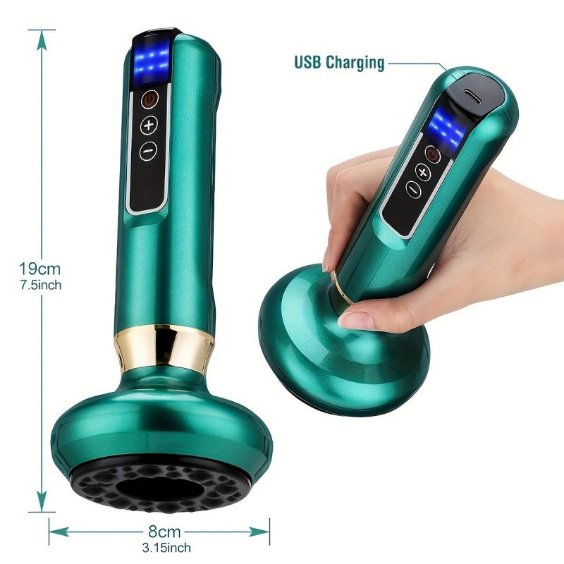 12-Level Electric Vacuum Cupping Massager - Body Scraping Tool