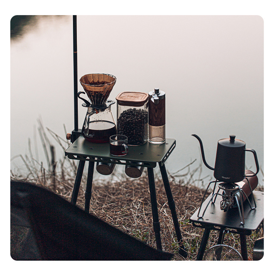 Outdoor Table And Chair Dual-Use Table, Liftable Portable Stool Outdoor Fishing Camping Chair Desk